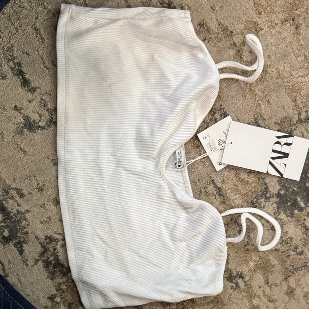 Zara Kids Ribbed White Bottoms